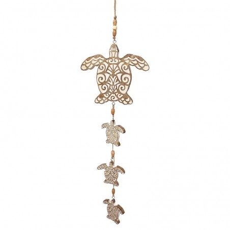 ORIGEN Home Decor Mobile Tortue Suspendue Beige 77x21x2cm - Design Unique et Polyvalent