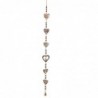 ORIGEN Home Decor Pendentifs Coeur Mobile Marron - Design Unique et Polyvalent - 140x11x4cm