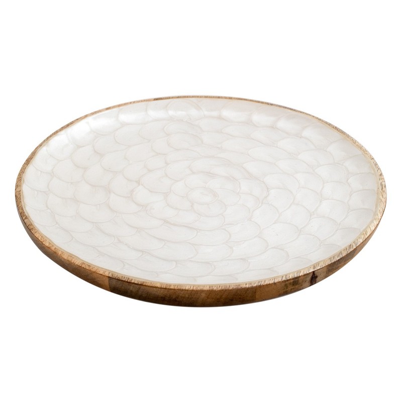 ORIGIN Home Decor Grandes boîtes et plateaux | Assiette Ovale Blanche - 3x28x28cm