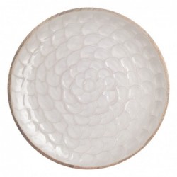 ORIGIN Home Decor Grandes boîtes et plateaux | Assiette Ovale Blanche - 3x28x28cm