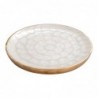 ORIGIN Home Decor Petites boîtes et plateaux | Assiette Ronde Blanche - 3x23x23cm