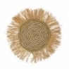 ORIGEN Home Decor Ornement Mural Rond Beige Images - 55x55x2cm