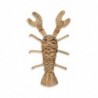 ORIGEN Home Decor Images de décoration murale en forme de homard  Décoration murale de jardin Marron 40 x 22 x 5 cm