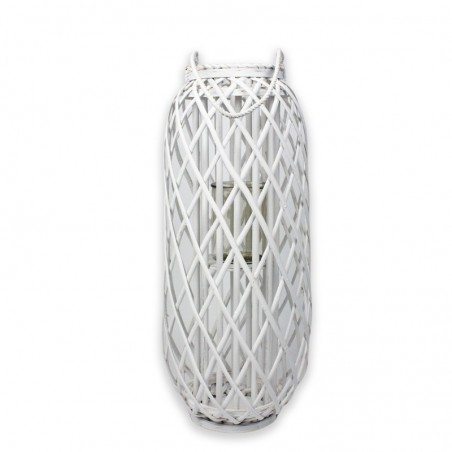 ORIGEN Home Decor Vases candélabres et bougeoirs  Design bohème | Blanc - 72x28x28cm