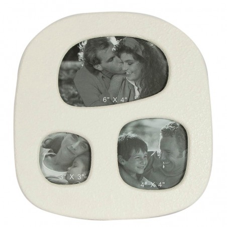 ORIGIN Home Decor 3 Cadres Photo Gris - 26x25x3cm