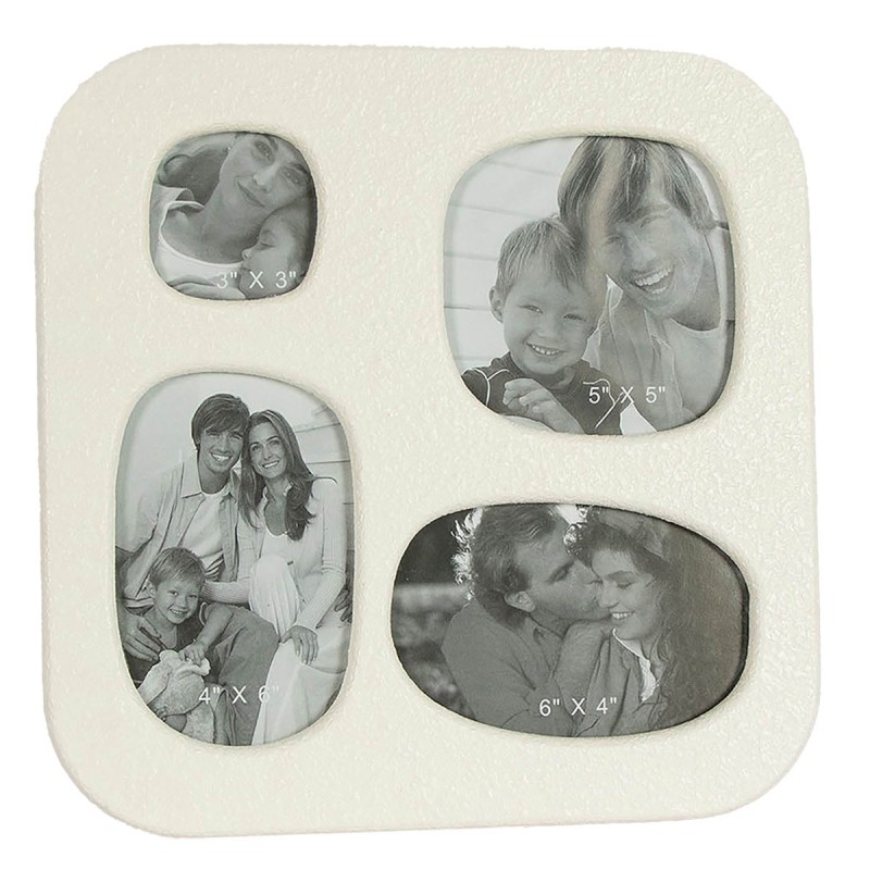 ORIGIN Home Decor 4 cadres photo | Blanc - 30x30x3cm