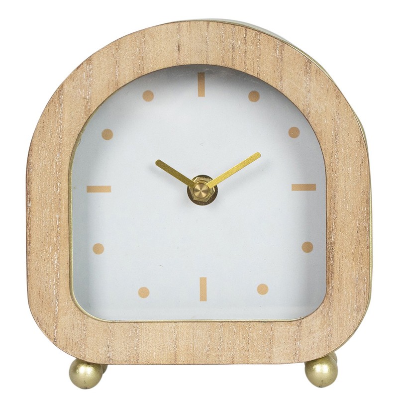 ORIGIN Home Decor Horloge de table Horloges de table | Ovale Écru - 16x15x5cm