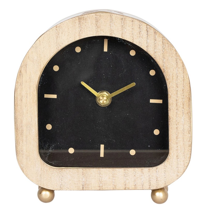 ORIGEN  horloge de Table ovale grise, décoration d'intérieur, 16x15x5cm