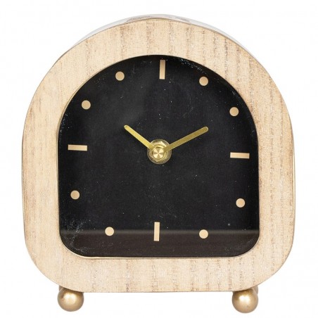 ORIGEN  horloge de Table ovale grise, décoration d'intérieur, 16x15x5cm