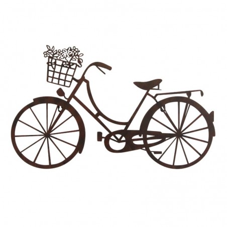 ORIGEN  décoration murale pour la maison, applique de vélo en métal gris Vintage, 38x64x1cm