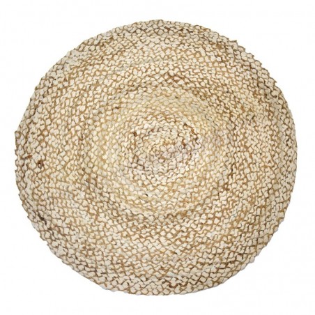 Tapis rond en jute ORIGEN Home Decor | Décoration Rustique et Bohème - 90cm