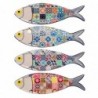 ORIGIN Home Decor Poisson Magnétique 3U Vintage Magnetics | Argent - 1x11x4cm