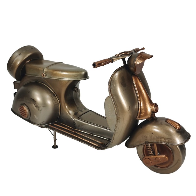 ORIGIN Home Decor Scooter Métal Vintage | Figurine décorative moto italienne grise 16x29x10cm