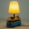 ORIGIN Home Decor lampe de bus vintage | Lampe de Table Bleue - 30x20x14cm