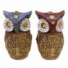 ORIGIN Home Decor Hibou 2U Hiboux | Figurine Chouette Marron - 10x6x5cm