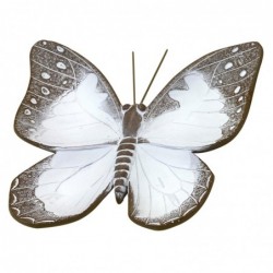 ORIGIN Home Decor Plateaux papillons | Figurine Papillon Gris - 4x26x24cm