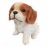 ORIGIN Home Decor Chien Animaux Figurine de Chien Blanc - 12x11x8cm