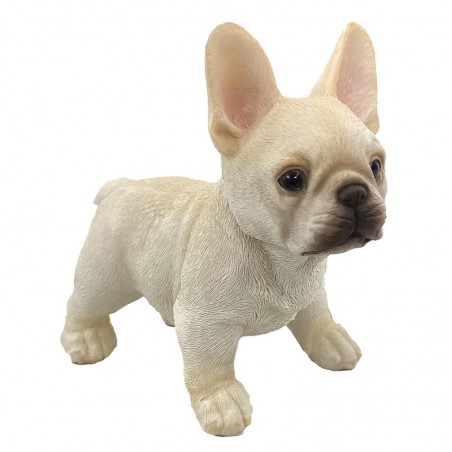 ORIGIN Home Decor Chien Animaux Figurine de Chien Orange - 14x14x8cm