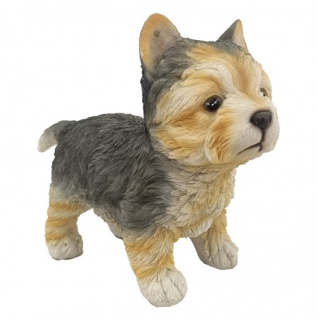 ORIGINE Home Decor Chien Animaux | Figurine Chien Gris - 13x15x7cm
