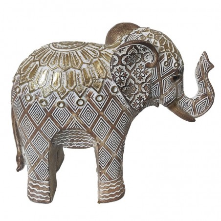 ORIGEN Home Decor Éléphant Africains et Éléphants Figurine d'Éléphant Gris - 17x21x8cm