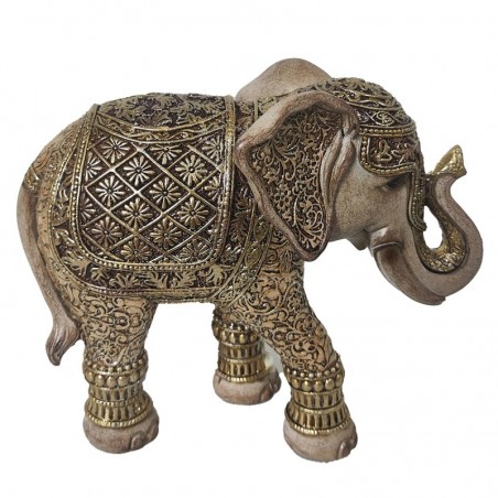 ORIGEN Home Decor Éléphant Africains et Éléphants Figurine d'Éléphant Gris 13x15x6cm