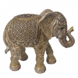 ORIGEN Home Decor Éléphant Africains et Éléphants Figurine d'Éléphant Gris 19x22x9cm