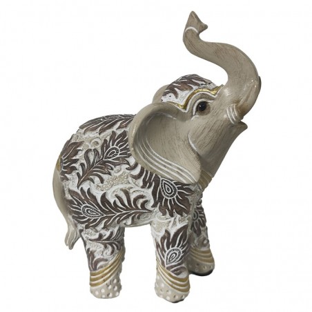 ORIGEN Home Decor Éléphant Africains et Éléphants Figurine d'Éléphant Gris - 12x8x5cm