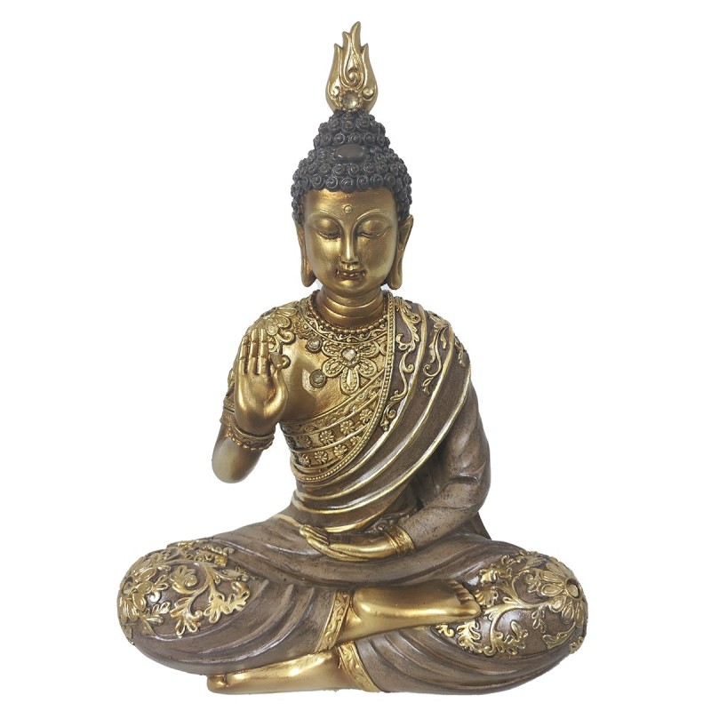 ORIGEN Home Decor Bouddha Bouddhas Dorés - Figure de Bouddha Oriental 26x18x9cm