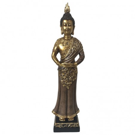 ORIGIN Home Decor Bouddha Bouddhas Figurine de Bouddha Doré 36x10x7cm Résine de Haute Qualité