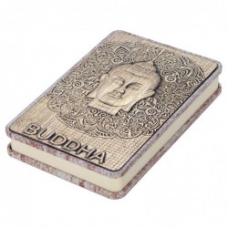 ORIGEN Home Decor Livre Notes Bouddha Rectangulaire Gris Livre Boîtes 15x10x3cm