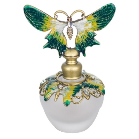 By SIGRIS Bouteille de parfum vert vert 10x5x7cm miniature
