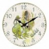 ORIGEN Home Decor Horloge Horloges à Huile Vert Rond - 34x34x4cm