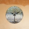 ORIGEN Home Decor Horloge Arbre Ronde Gris Horloges 34x34x4cm