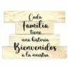 ORIGEN Home Decor Ornement Mural Bienvenue Plaques en Métal Blanc 22x30x1cm