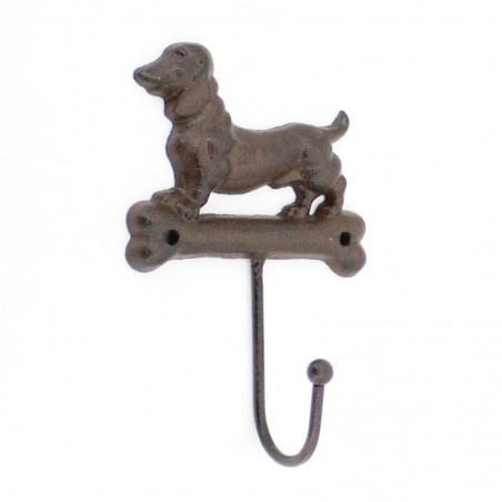 ORIGEN Home Decor Cintre pour Chien sur Porte-Manteaux en Os Gris - 16x10x5cm pour Décoration Murale