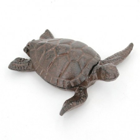 ORIGEN Home Decor Boîte Tortue Boîtes et Coffrets à Bijoux Gris - 16x16x5cm Idéal pour Décorer Votre Maison