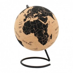 ORIGEN Home Decor Ballons Globe Ronds Noirs du Monde - 28x22x22cm