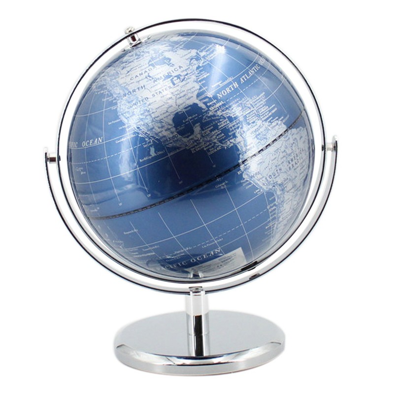 ORIGEN Home Decor Ballons Globe Ronds Bleus du Monde - 27x24x20cm