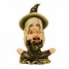 ORIGEN Home Decor Fée Sorcière avec Squelette Fantasy Fée Figure Noir - 17x11x9cm