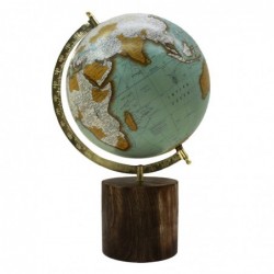 ORIGEN Home Decor Ballons Globe Ronds Bleus du Monde - 42x28x25cm