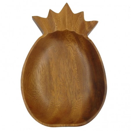 ORIGIN Home Decor Plateau à ustensiles ananas | Plateau Marron - 4x26x15cm