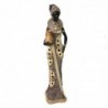 ORIGEN Home Decor Africains et Éléphants Beige 36x10x9cm Figurine Décorative en Résine de Haute Qualité