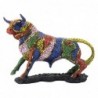 ORIGIN Home Decor Taureau Animaux Figurine Animal Bleu - 31x43x16cm