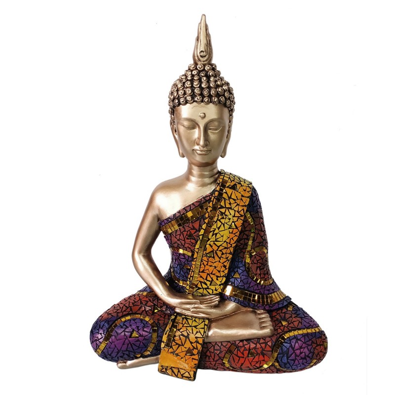 ORIGINE Décoration d'intérieur Bouddha Bouddhas | Figurine Bouddha Gris - 30x22x13cm