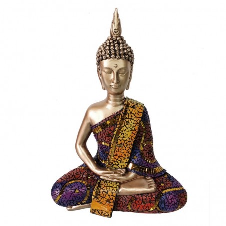 ORIGINE Décoration d'intérieur Bouddha Bouddhas | Figurine Bouddha Gris - 30x22x13cm