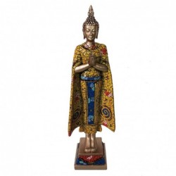 ORIGIN Home Decor Bouddha Bouddhas Gris Bouddha Figure 59x17x13cm Résine de haute qualité