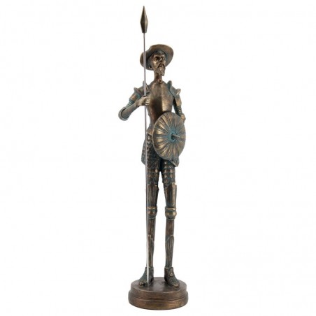 ORIGIN Home Decor Don Quichotte Bronze Figure de Personne Grise 43x13x10cm