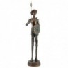 ORIGIN Home Decor Don Quichotte Bronze Figure de Personne Grise 43x13x10cm