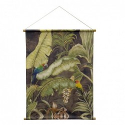 ORIGEN Home Decor Toile enroulable Images tropicales | Rectangulaire Vert - 100x80x2cm