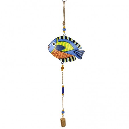 ORIGEN Home Decor Pendentif Poisson Orange 58x21x3cm - Décoration Marin et Nautique